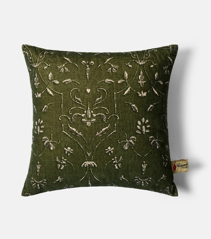 Photo: The House of Lyria Protea cotton and linen velvet cushion