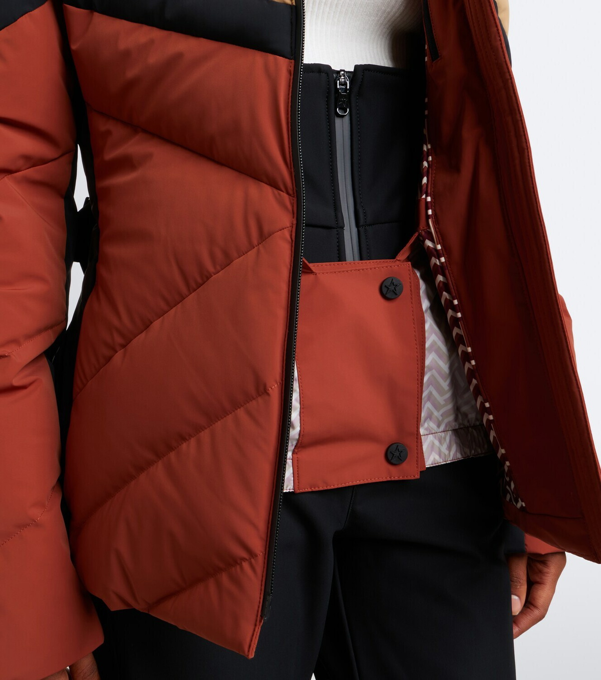 Perfect Moment JG belted down ski jacket