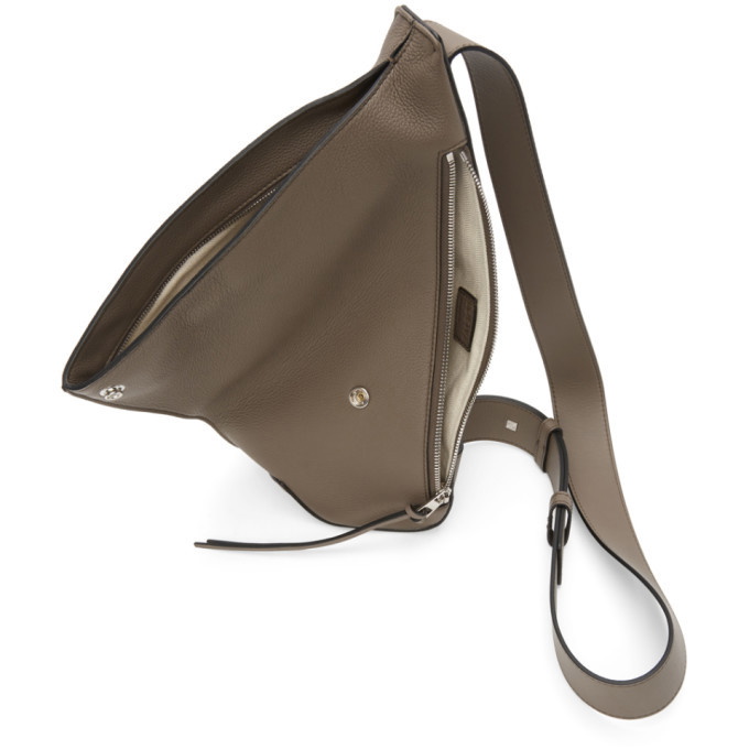 Anton Sling Leather Crossbody Bag in Brown - Loewe