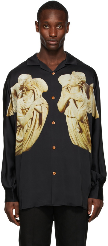 Photo: Acne Studios Black Statue Print Shirt