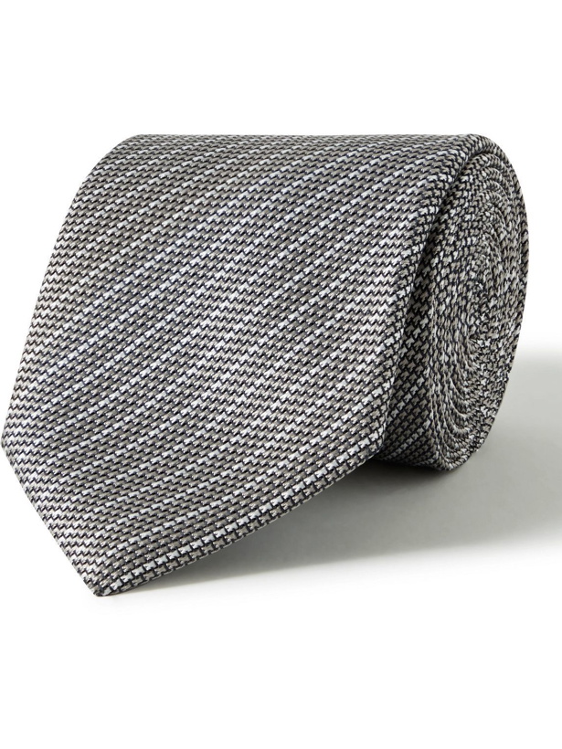 Photo: Charvet - Grenadine 8.5cm Striped Silk-Jacquard Tie
