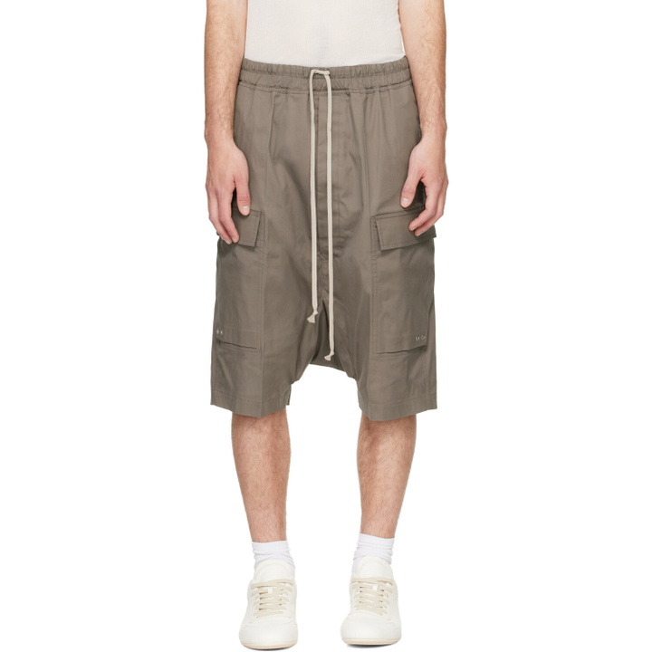 Photo: Rick Owens Gray Tower Pods Cargo Shorts