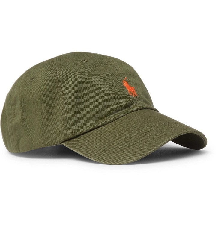 Photo: Polo Ralph Lauren - Logo-Embroidered Cotton-Twill Baseball Cap - Men - Green