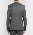 AMI - Grey Slim-Fit Mélange Virgin Wool Suit Jacket - Gray