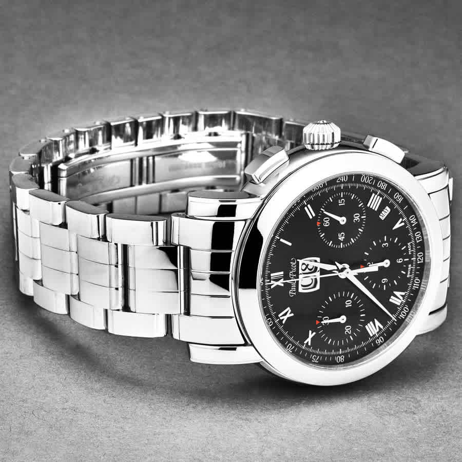 Paul Picot Firshire Chronograph Automatic Black Dial Mens Watch P7045.20.331