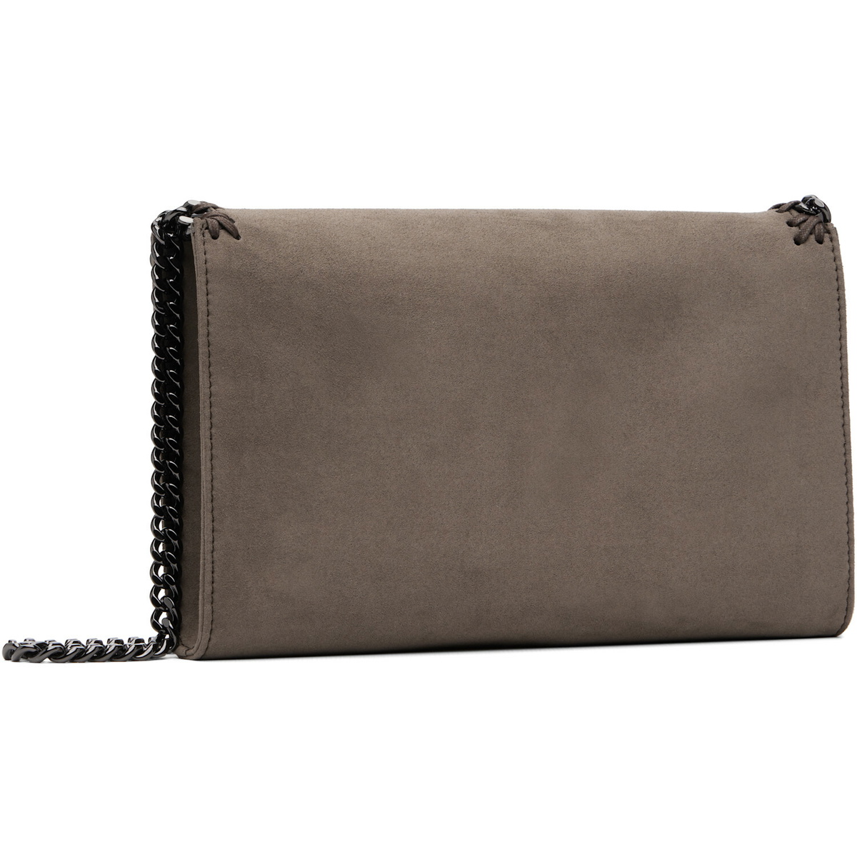 Stella McCartney Taupe Falabella Continental Wallet On Chain Bag