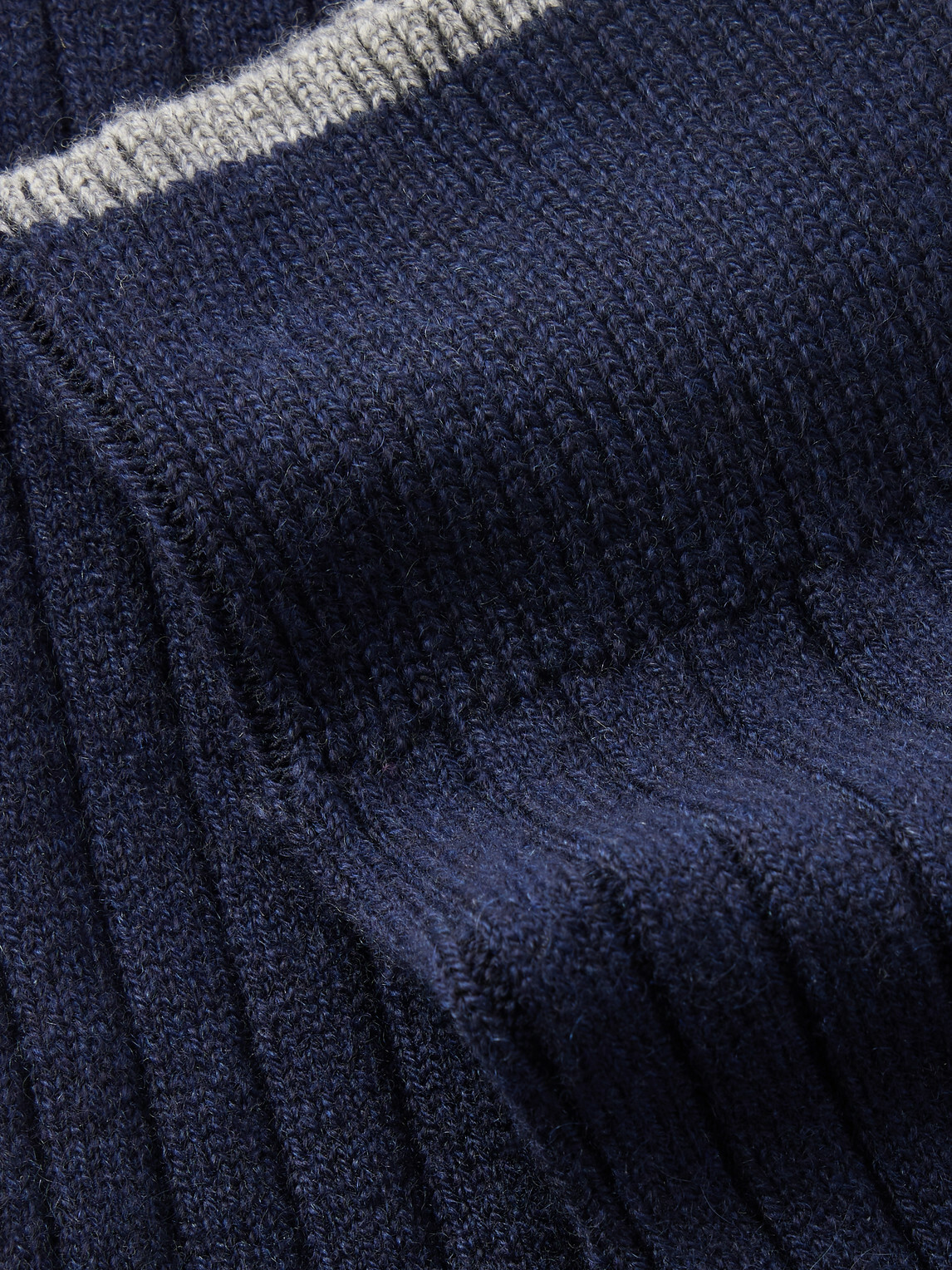 Brunello Cucinelli - Ribbed Cashmere Socks - Blue