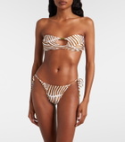 ViX Paula Hermanny Pam printed bandeau bikini top