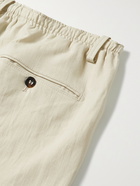 THOM SWEENEY - Slim-Fit Linen Drawstring Shorts - Gray