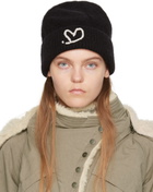 ADER error Black Felted Beanie