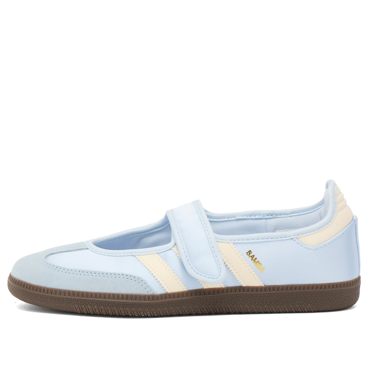 Adidas Women's Samba Jane W Sneaker in Crystal Sky/Cream White/Gum