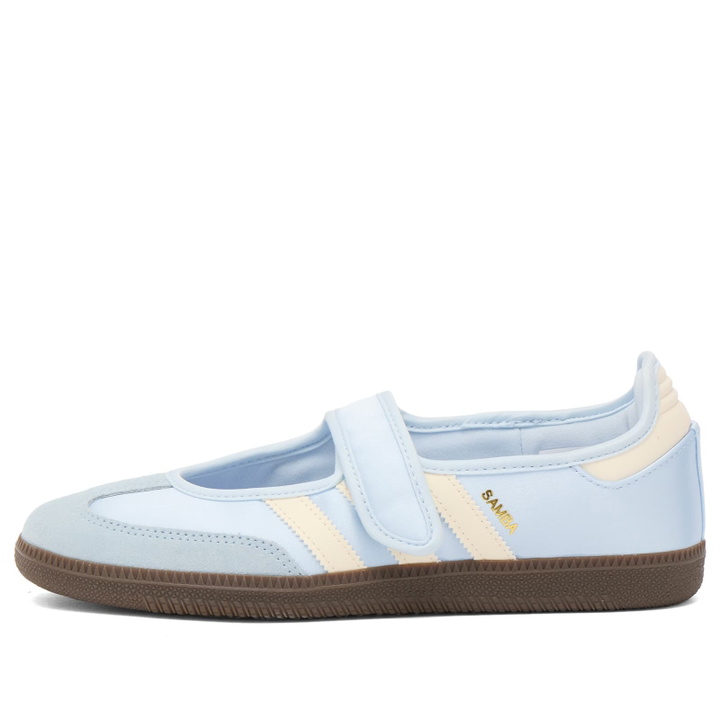 Photo: Adidas Women's Samba Jane W Sneaker in Crystal Sky/Cream White/Gum