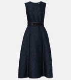 'S Max Mara Belted jacquard midi dress