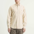 Polo Ralph Lauren Men's Button Down Stripe Oxford Shirt in Yellow Green Multi