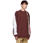 Y/Project Burgundy Winged Sweatshirt
