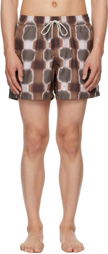 Photo: OAS Brown Sable Totemic Swim Shorts