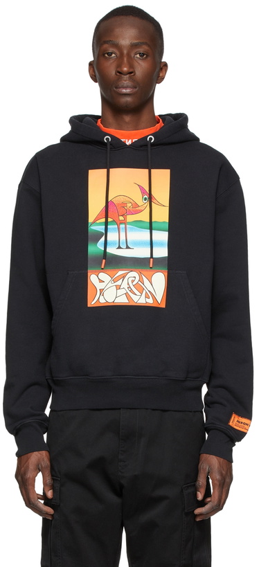 Photo: Heron Preston Black Cotton Hoodie