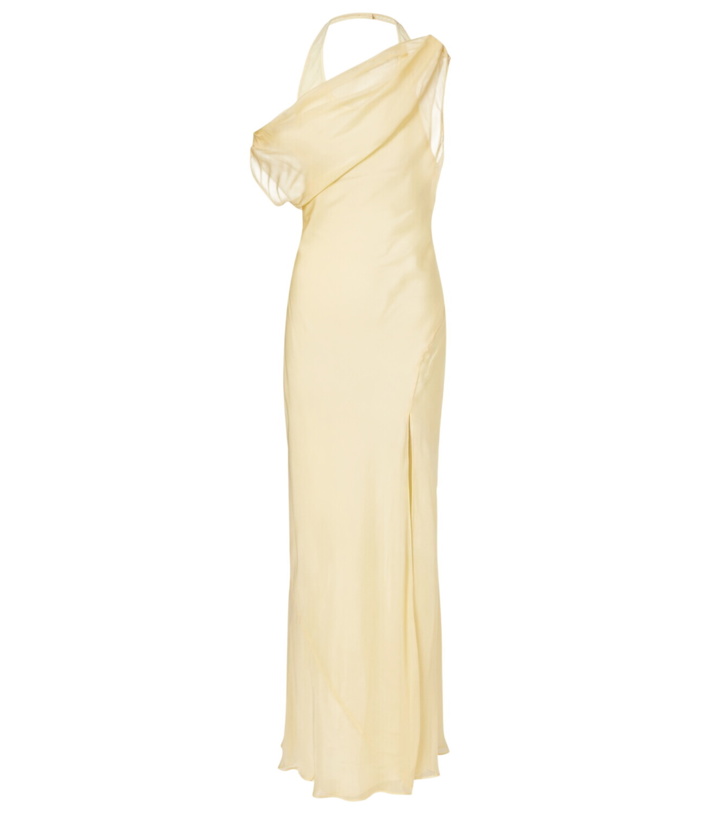 Photo: SIR Strobe off-shoulder maxi dress