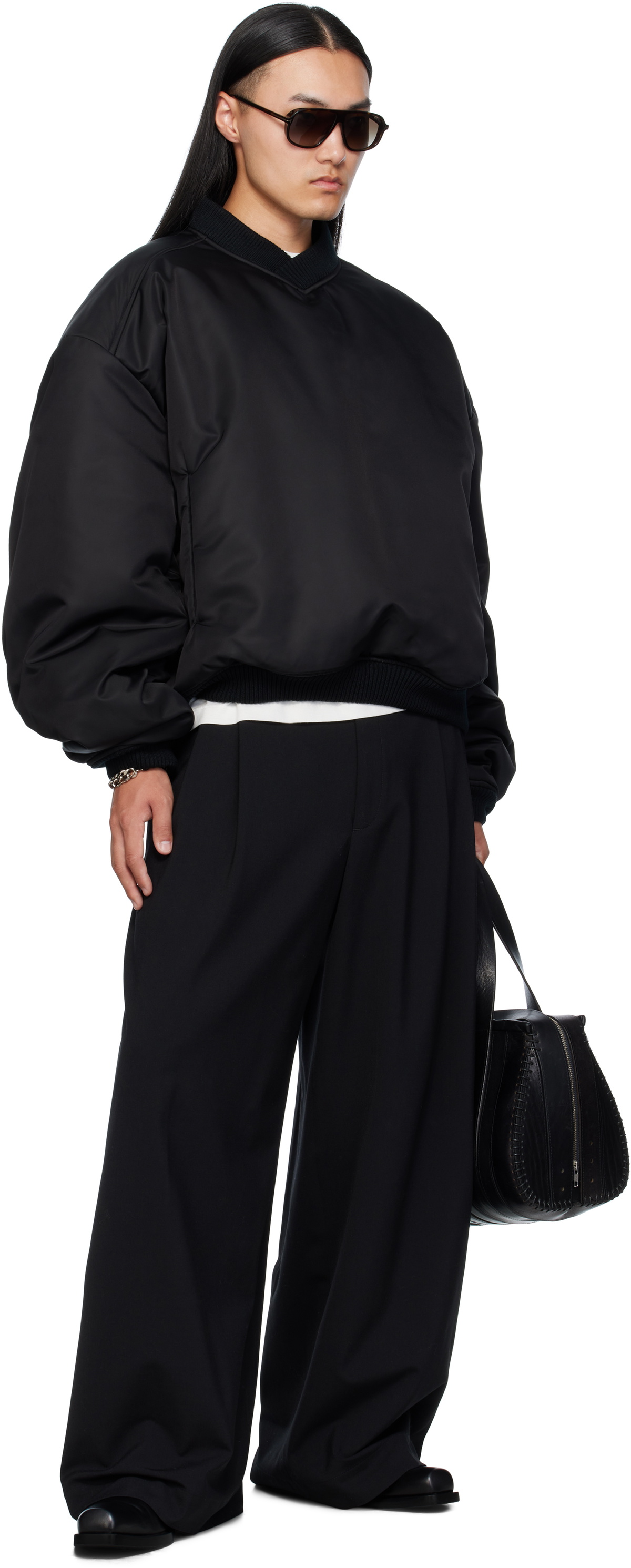 LU'U DAN Black Unibomber Sweatshirt