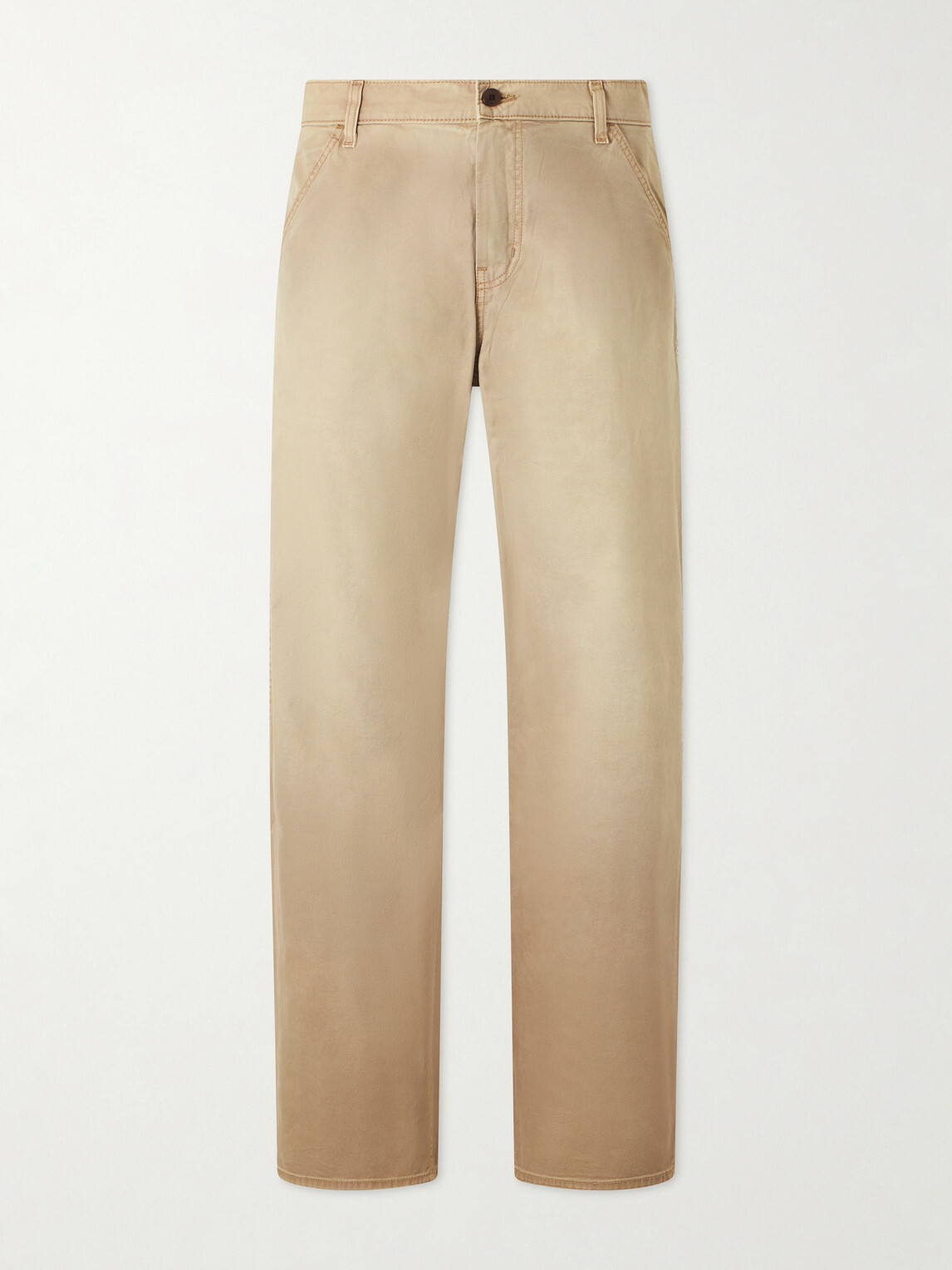 Cherry Los Angeles - Wide-Leg Cotton-Twill Chinos - Brown