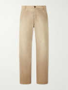 Cherry Los Angeles - Wide-Leg Cotton-Twill Chinos - Brown