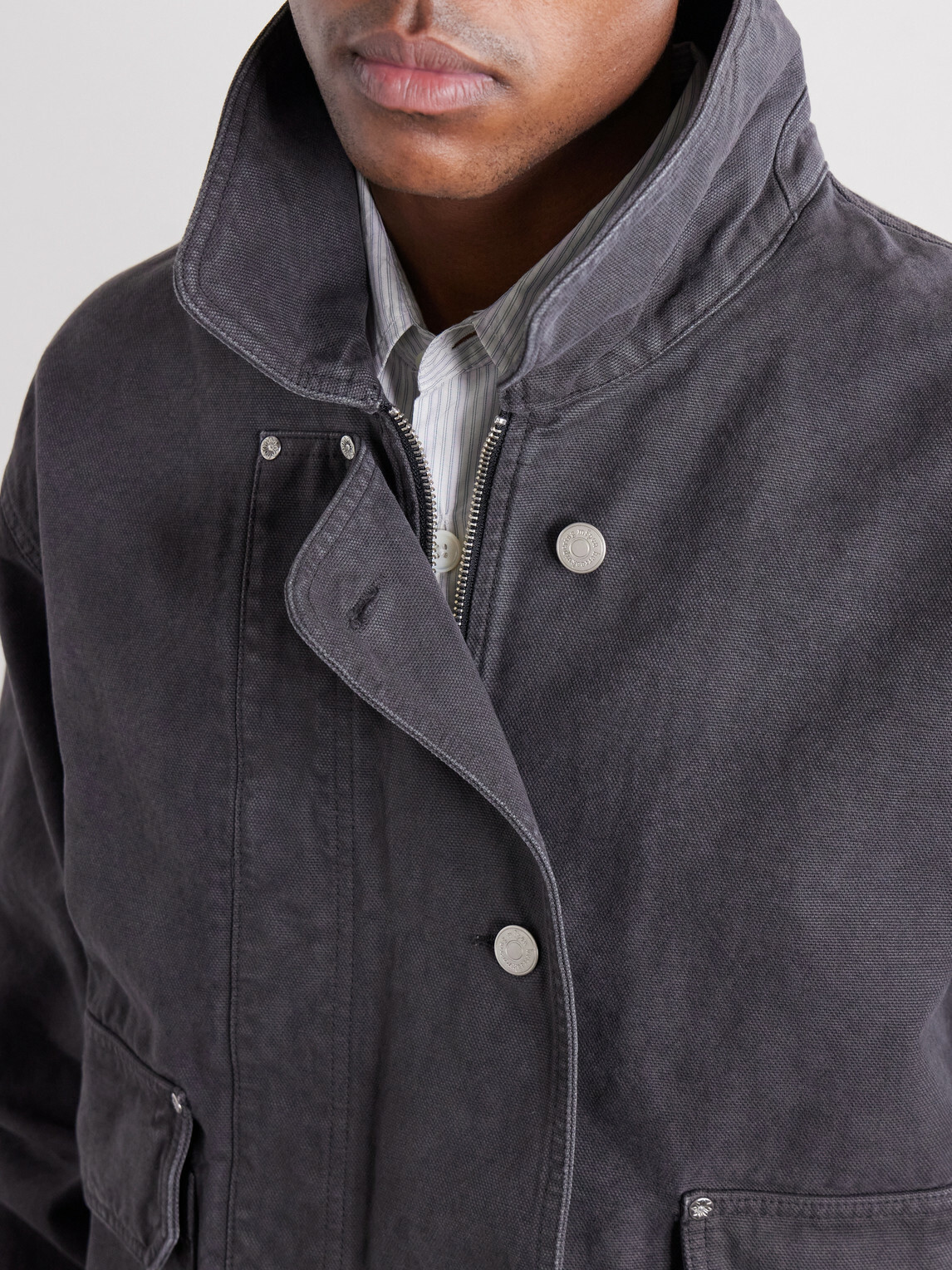 mfpen - Courier Organic Cotton-Canvas Jacket - Gray