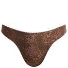 Fruity Booty Women's Leopard Thong in Brown