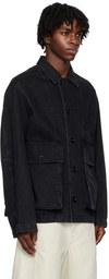 LEMAIRE SSENSE Exclusive Black Boxy Denim Jacket