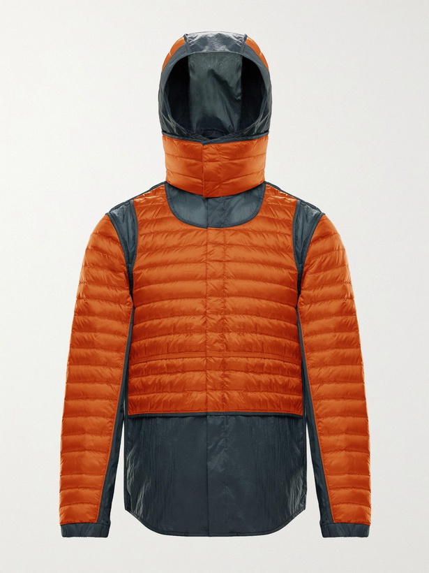 Photo: Moncler Genius - 5 Moncler Craig Green Chrysemys Panelled Quilted Nylon Hooded Down Jacket - Orange