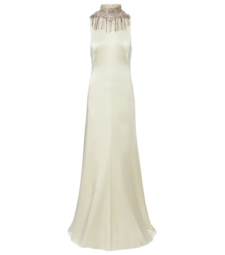 Photo: McQueen Embellished satin gown