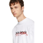 Palm Angels White Playboi Carti Edition Long Sleeve Die Punk T-Shirt