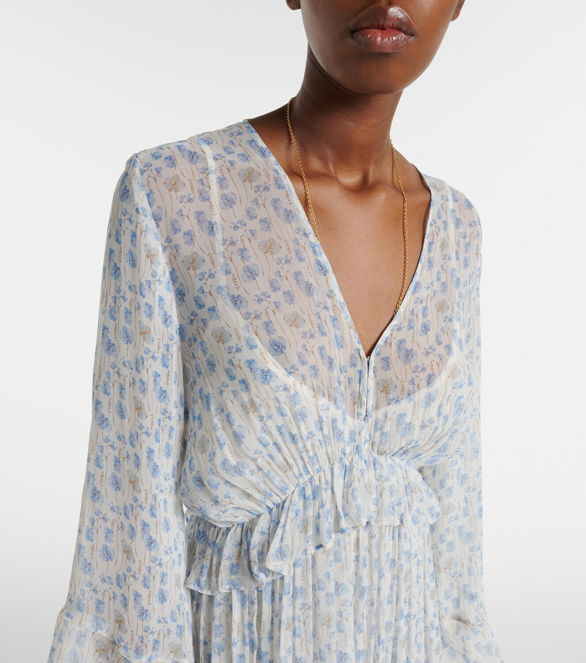 Velvet Aerin floral sheer maxi dress
