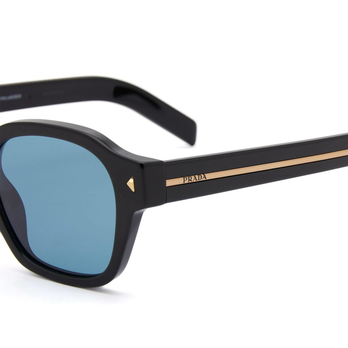 Prada Eyewear Men's A16S Sunglasses in Black/Green 