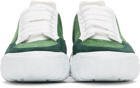 Alexander McQueen Green Suede Court Trainer Sneakers