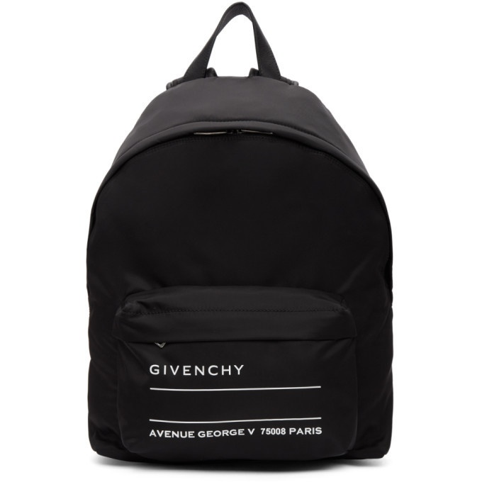 Photo: Givenchy Black Address Tag Backpack