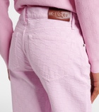 Gucci GG jacquard straight jeans