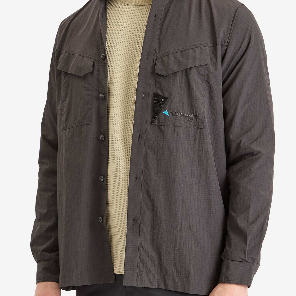Klättermusen Men's Syn Long Sleeve Shirt in Raven