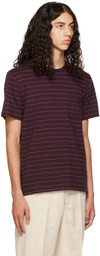 Vince Burgundy Stripe T-Shirt