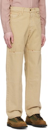 CARSON WACH Beige 'The Original 333' Jeans