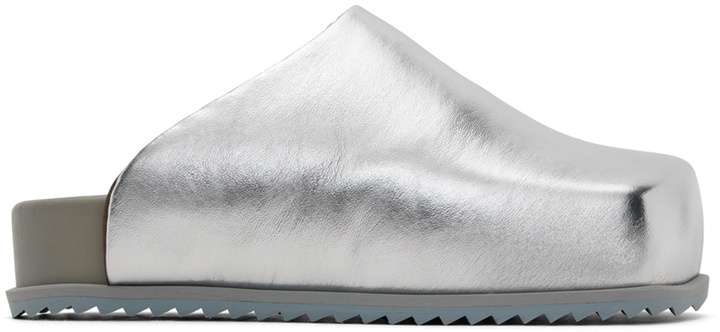 Photo: YUME YUME Silver Truck Slide Slip-On Loafers