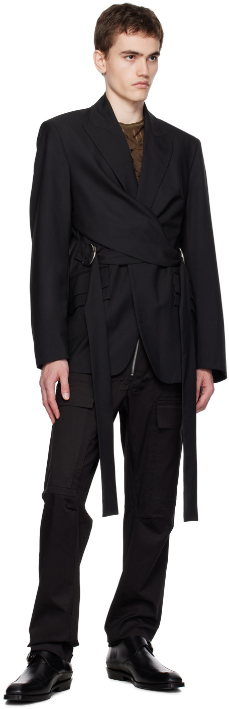 Parnell Mooney Black Peaked Lapel Blazer