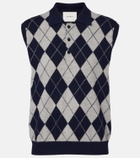 Lisa Yang Riana argyle cashmere sweater vest