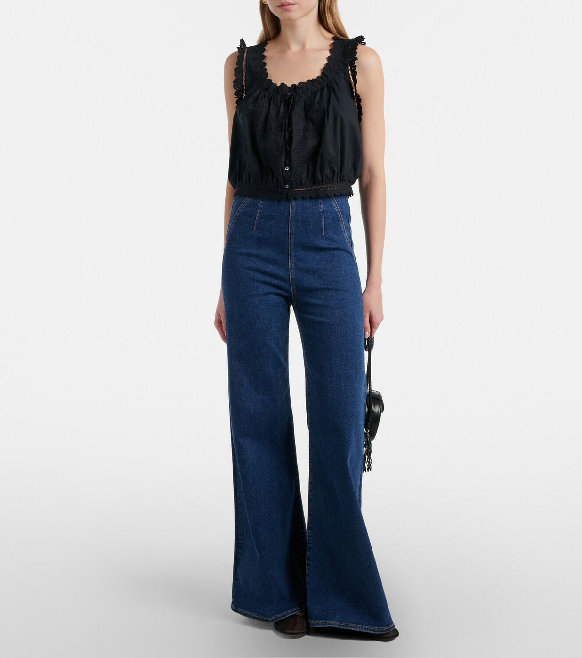Dôen Traveler embroidered cotton top