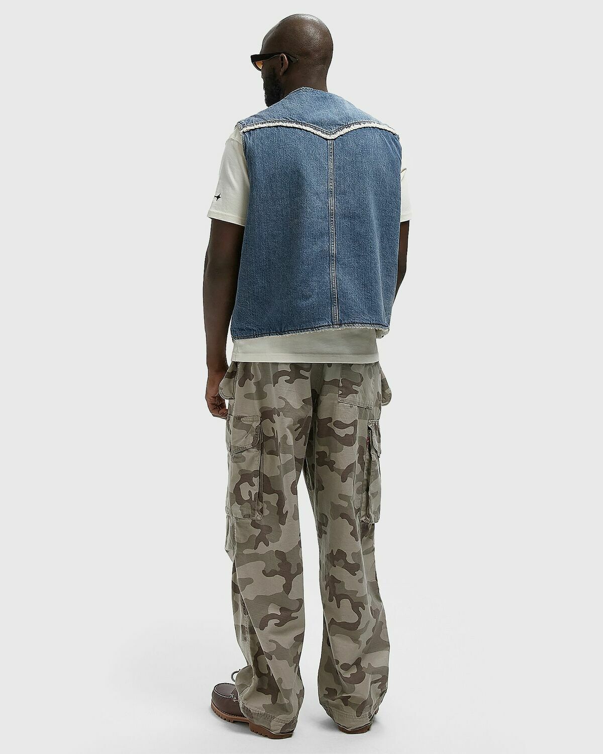 Levis WESTERN DENIM SHERP VEST Blue Men
