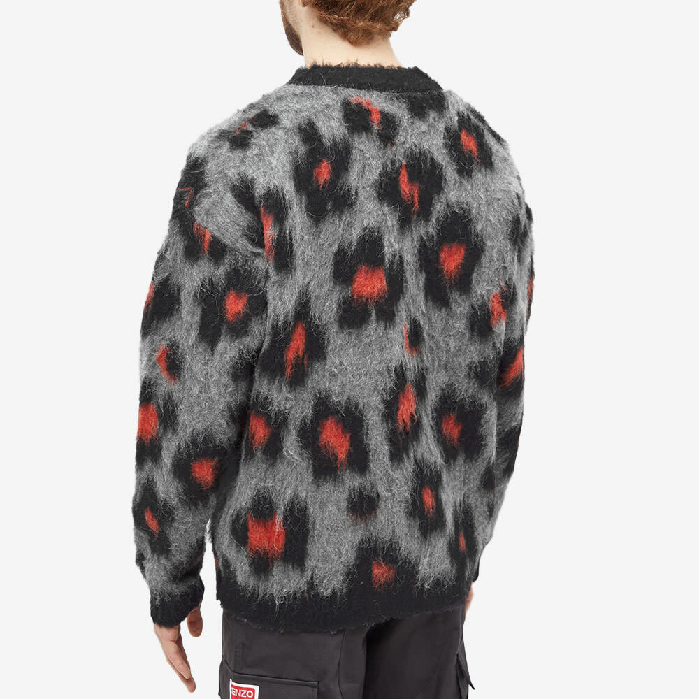 Kenzo Paris Men s Hana Leopard Jumper in Misty Grey