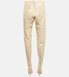 Saint Laurent High-rise leather pants (FR36/shoe37)