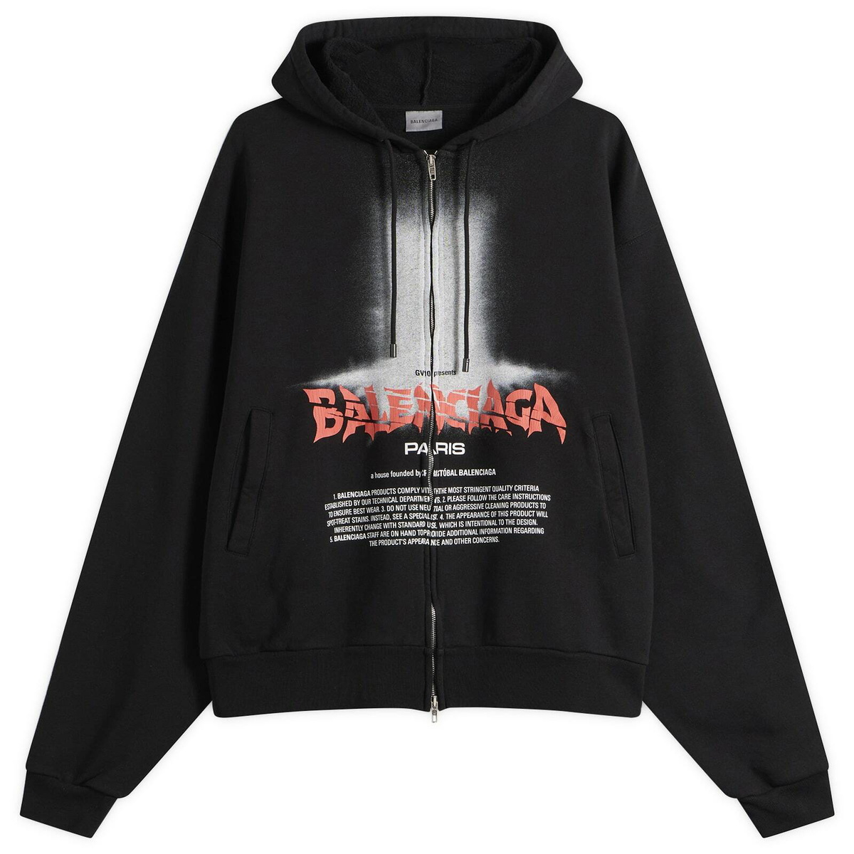 Balenciaga Black Defile Sport Hoodie Balenciaga