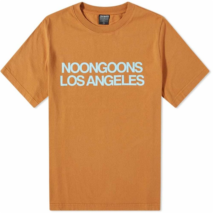Photo: Noon Goons Men's Right Here T-Shirt in Caramel Brown