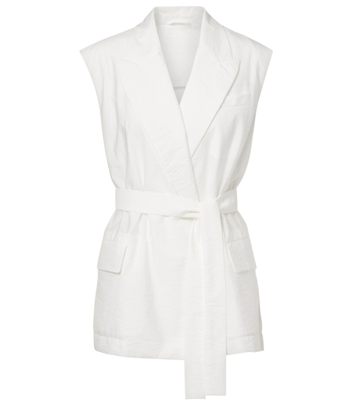 Photo: Brunello Cucinelli Belted cotton-blend vest