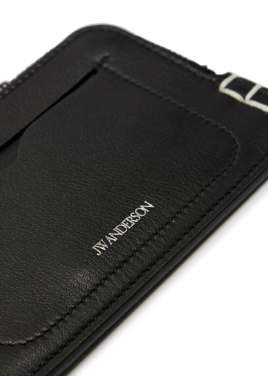 JW Anderson Loafer Leather Wallet - Black - One Size